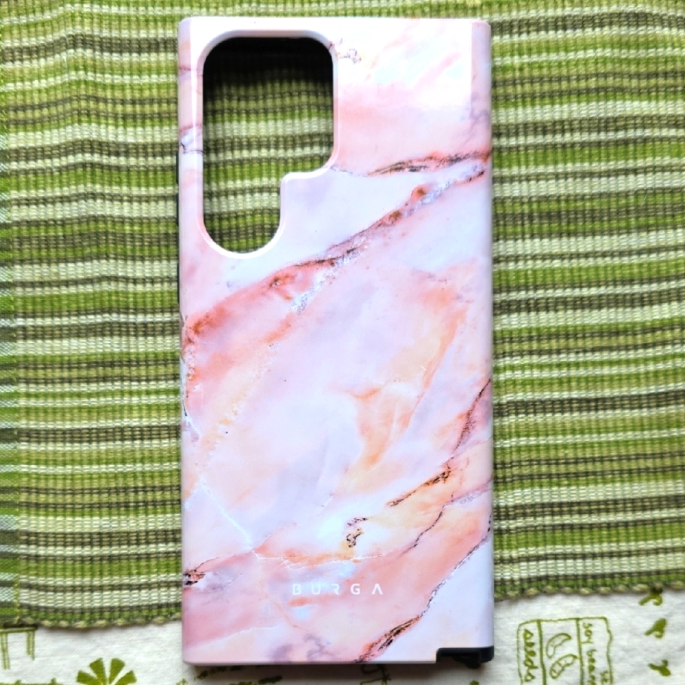 2/$13Burga Tough Pink Case Samsung 23 Ultra Morning Sunshine